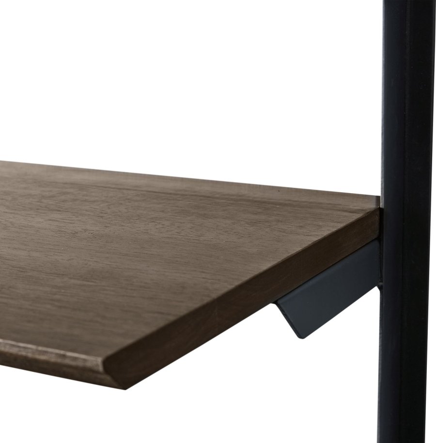 Muubs Hanoi Regal 90 cm, Dunkel Geltes Gummibaumholz