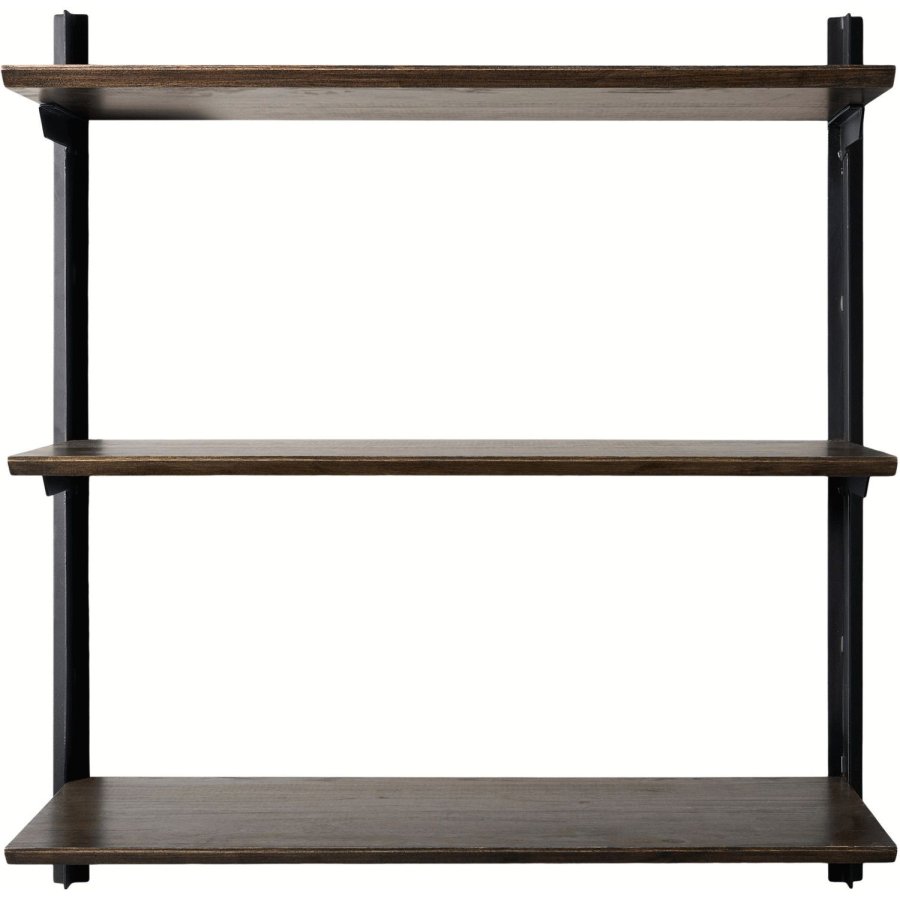 Muubs Hanoi Regal 90 cm, Dunkel Geltes Gummibaumholz