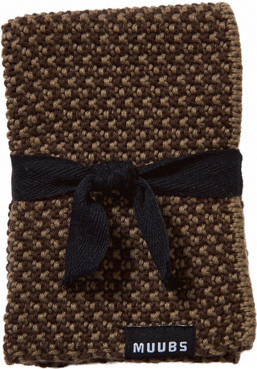 Muubs Sentaku Spltuch 27x27 cm, Schwarz/Braun