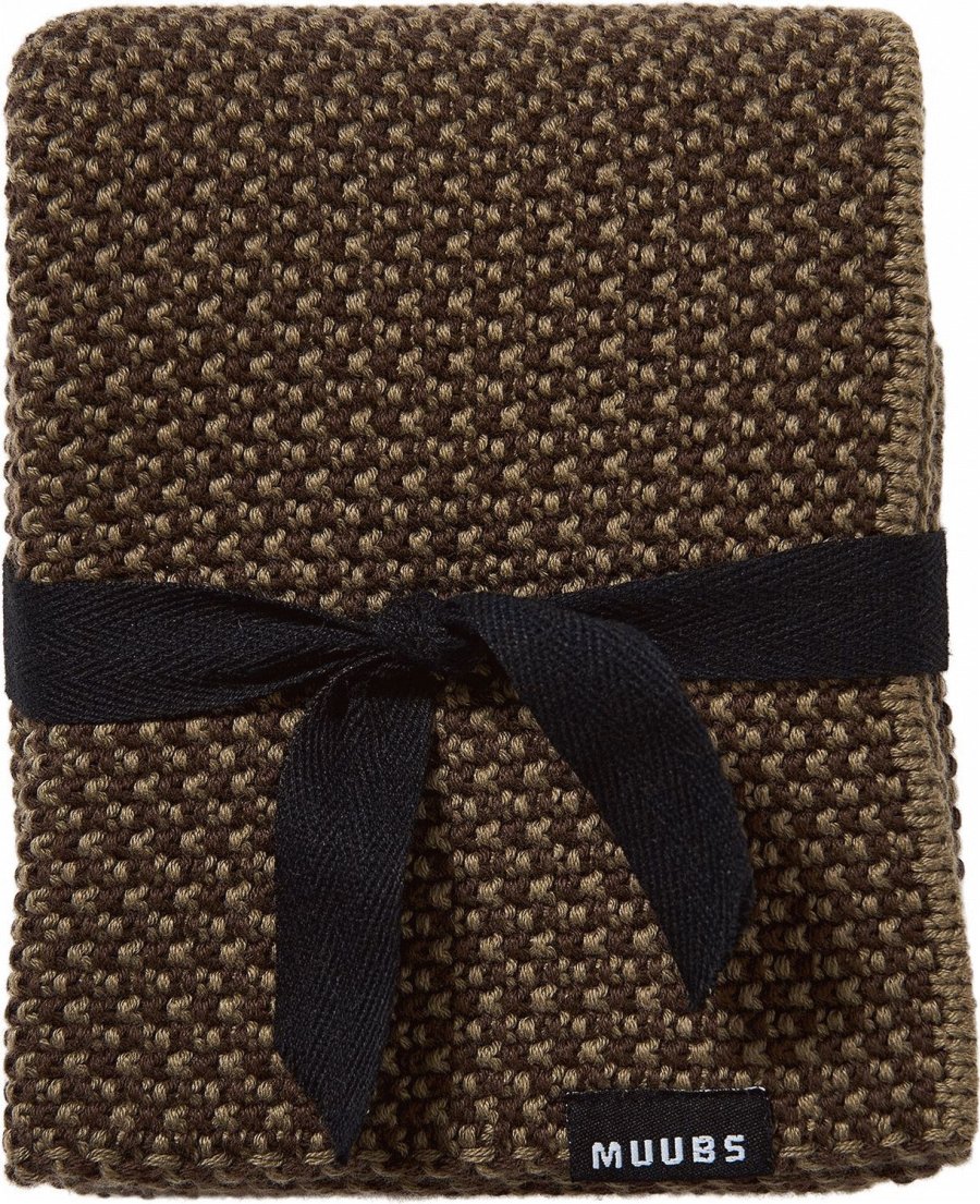 Muubs Sentaku Handtuch 50x80 cm, Schwarz/Braun