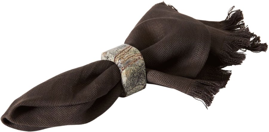 Muubs Umami Stoffserviette 45x45 cm, Schwarz/Braun