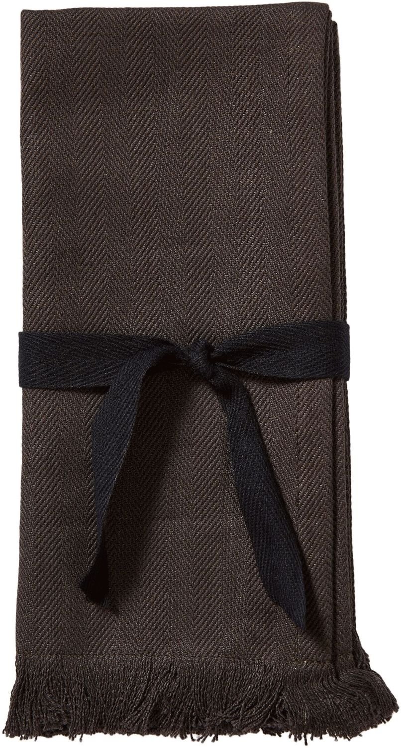 Muubs Umami Stoffserviette 45x45 cm, Schwarz/Braun