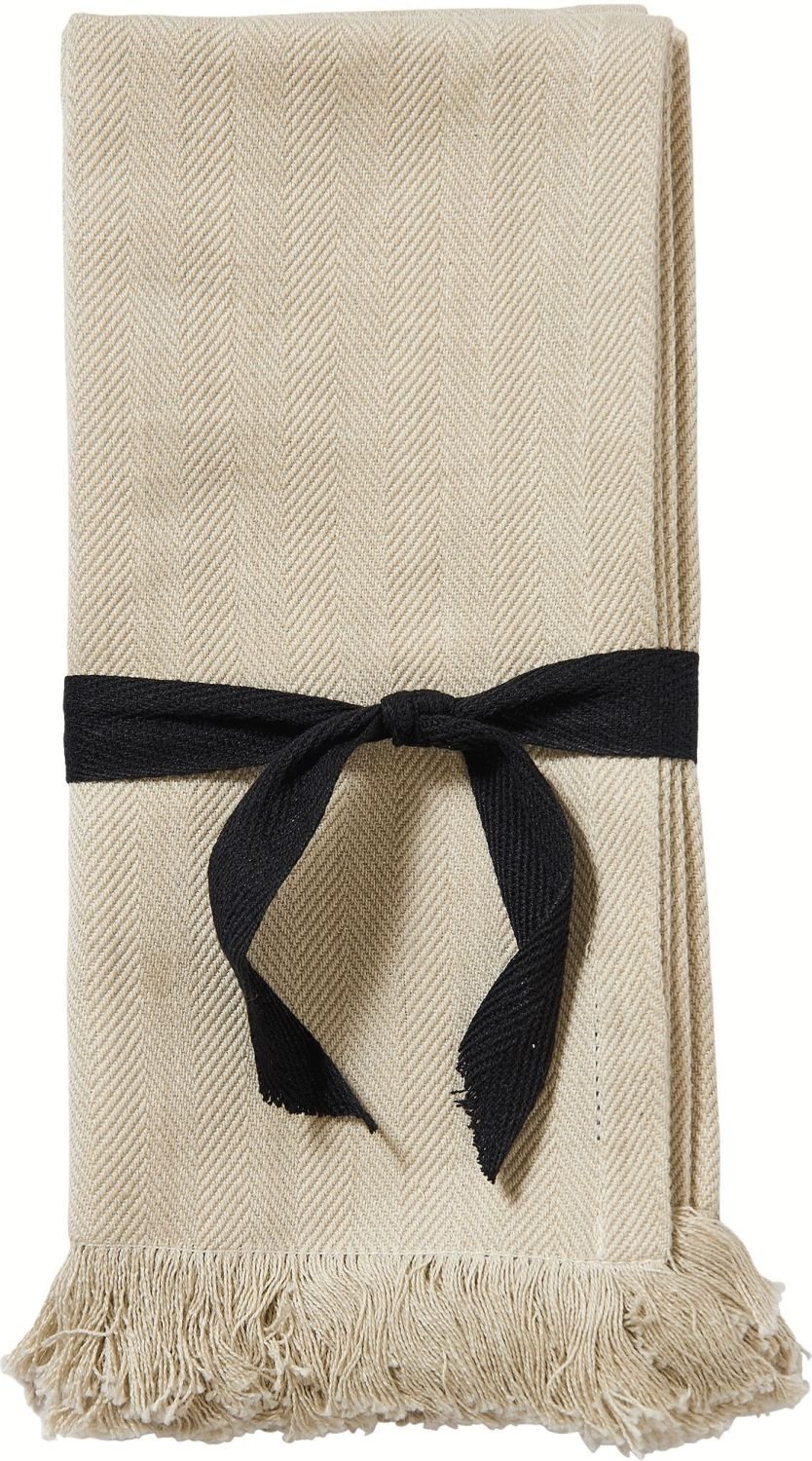 Muubs Umami Stoffserviette 45x45 cm, Grau/Sand