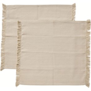 Muubs Umami Stoffen servet 45x45 cm, Grijs/Zand