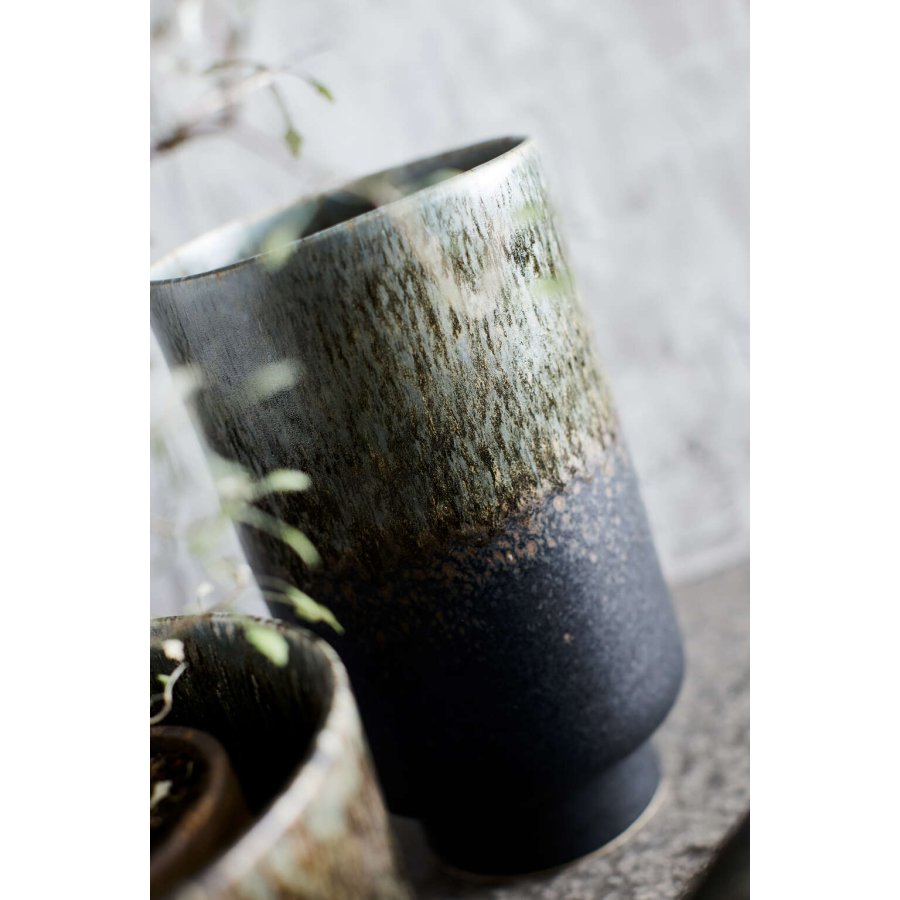 Muubs Lago Vase H22 cm, Forest Green