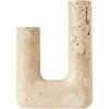 Muubs Minerva Kerzenstnder H20 cm, Travertine