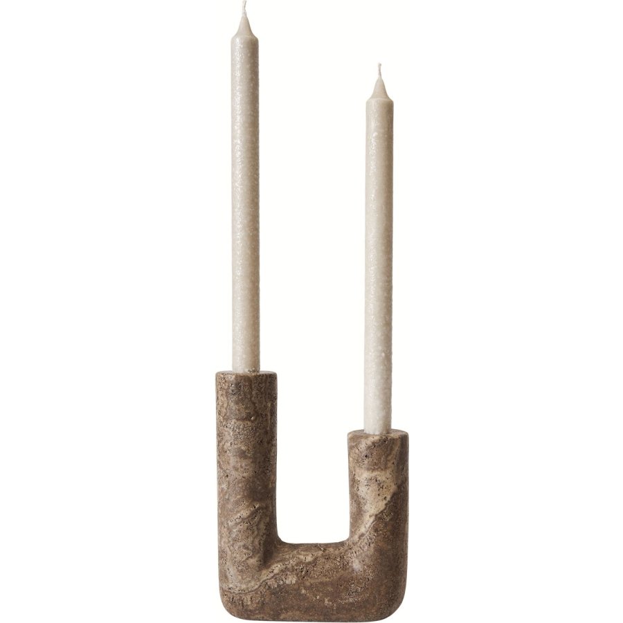 Muubs Minerva Kerzenhalter H20 cm, Titanium