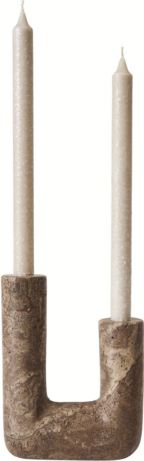 Muubs Minerva Kerzenhalter H20 cm, Titanium