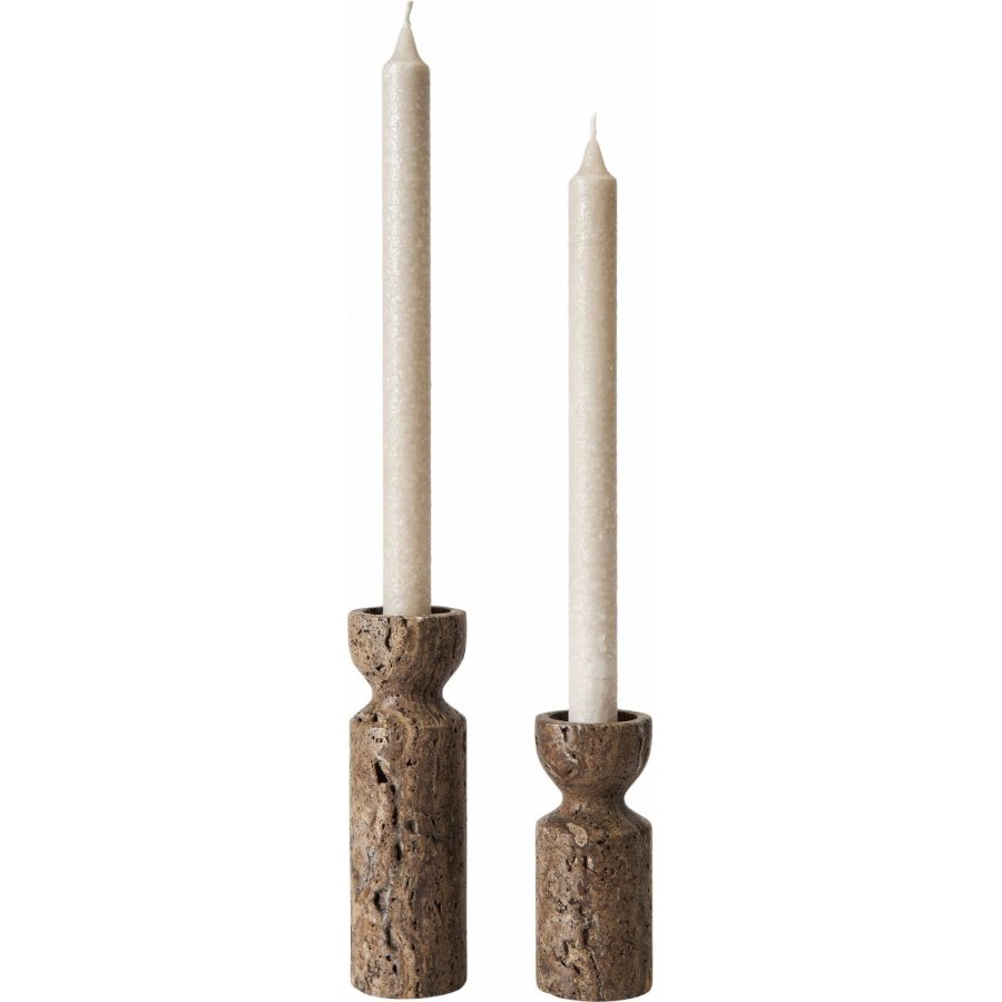 Muubs Minerva Teelichthalter 2er Set, Titanium