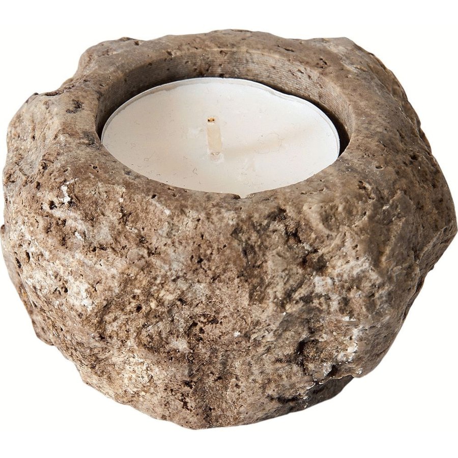 Muubs Minerva Teelichthalter H4 cm, Titanium