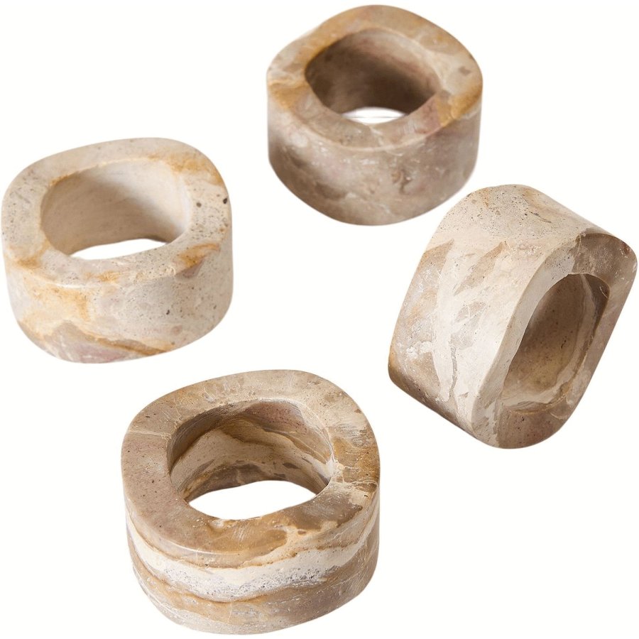 Muubs Vita Serviettenring 4er Set 5,5 cm, Seashell