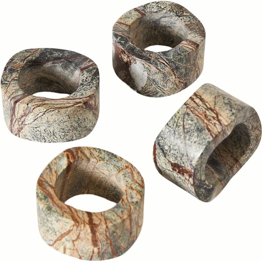 Muubs Vita Serviettenring 4er Set 5,5 cm, Seagrass