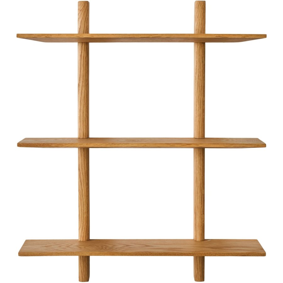 Muubs Noir Wandregal 50x60 cm, Eiche