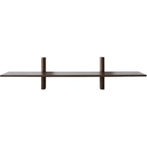 Muubs Noir Wandregal 20x90 cm, Dunkel Gebeizte Eiche