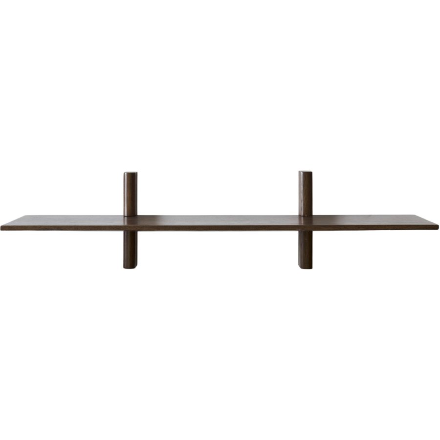 Muubs Noir Wandregal 20x90 cm, Dunkel Gebeizte Eiche