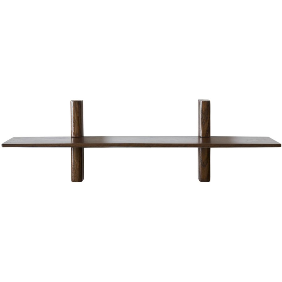 Muubs Noir Wandregal 12x50 cm, Dunkel Gebeizte Eiche