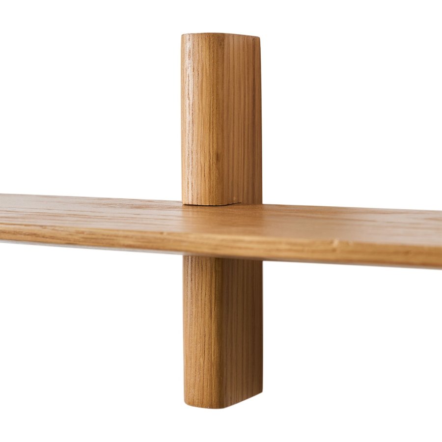 Muubs Noir Wandregal 12x50 cm, Eiche
