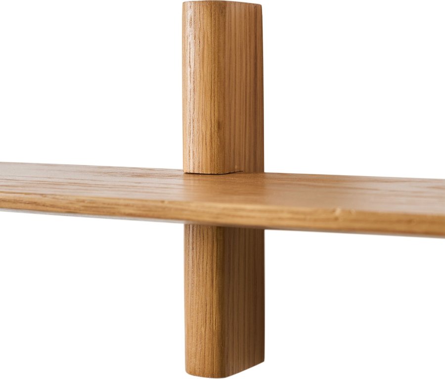Muubs Noir Wandregal 12x50 cm, Eiche