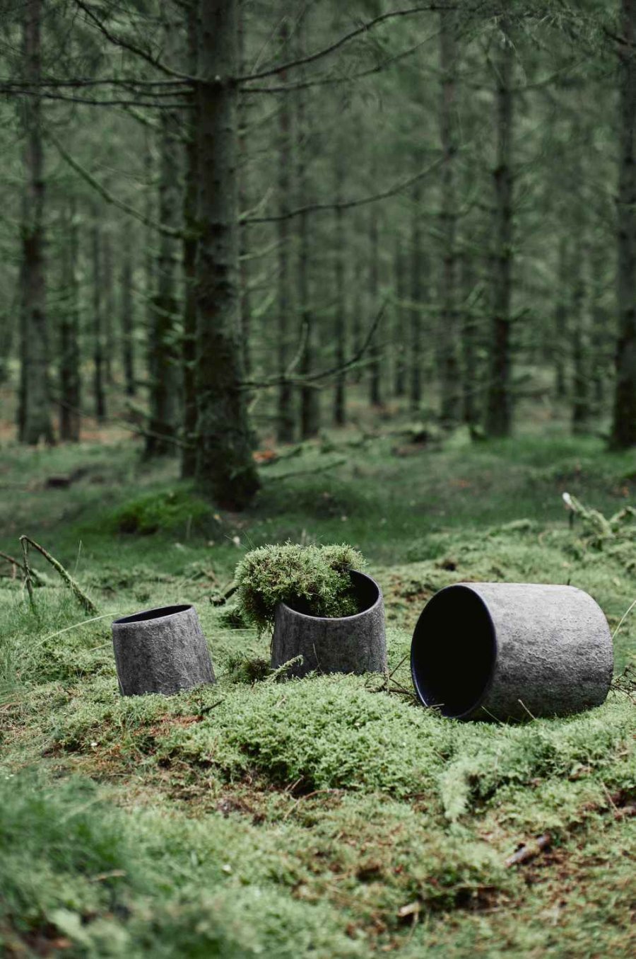 Muubs Haru Vorratsglas H26 cm, Grau