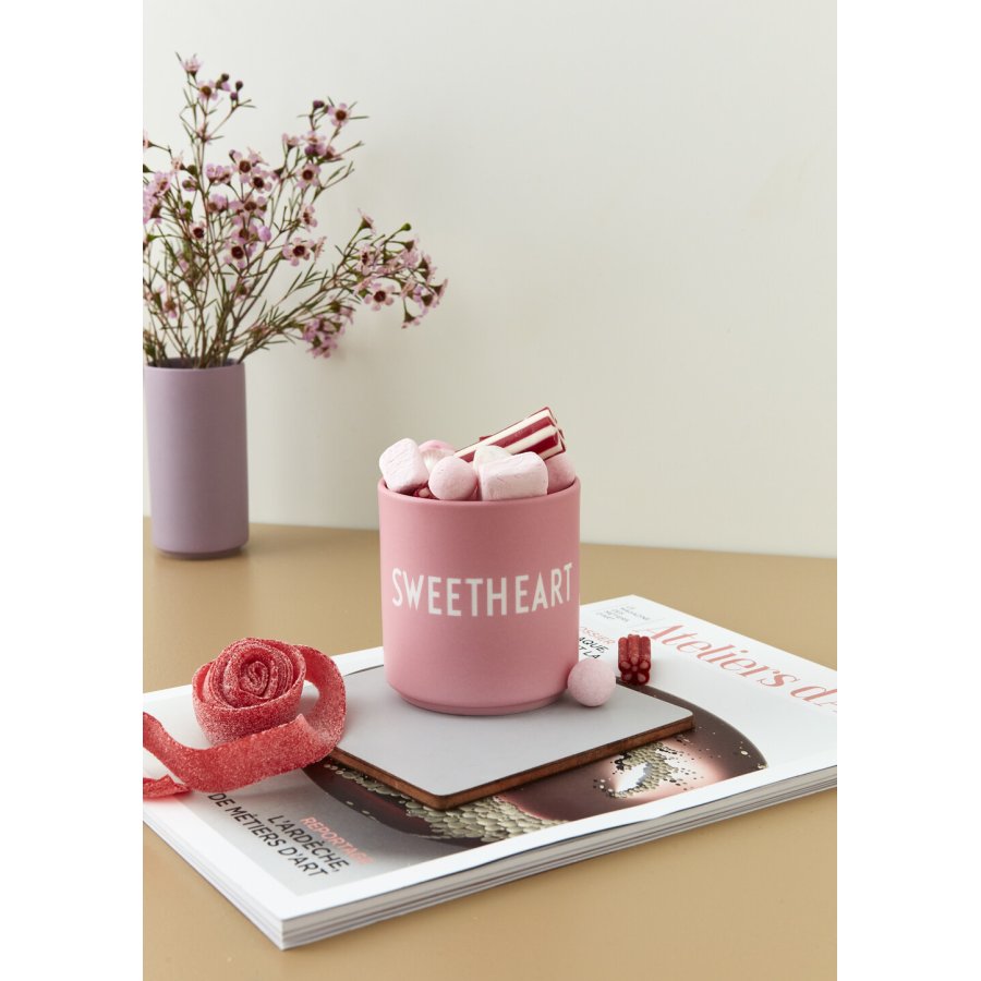 DESIGN LETTERS Favoritkop Sweetheart, Pink - Kopper uden hank - WWW ...