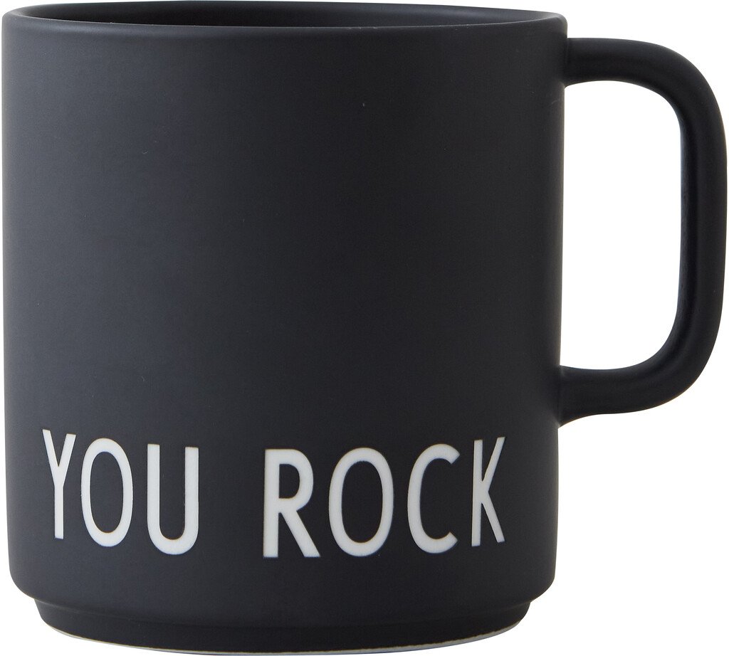 DESIGN LETTERS Favoritkop m. Hank You Rock, Sort - Kopper med hank ...