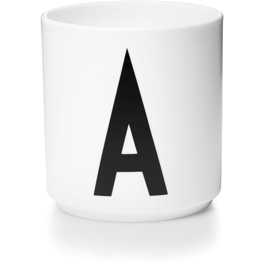 DESIGN LETTERS Personlig Porcelænskop A, Hvid - Kopper uden hank - WWW ...