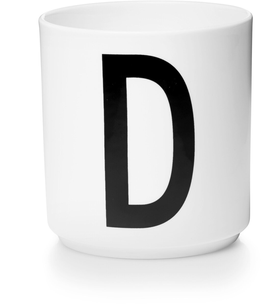 DESIGN LETTERS Personlig Porcelænskop D, Hvid - Kopper uden hank - WWW ...