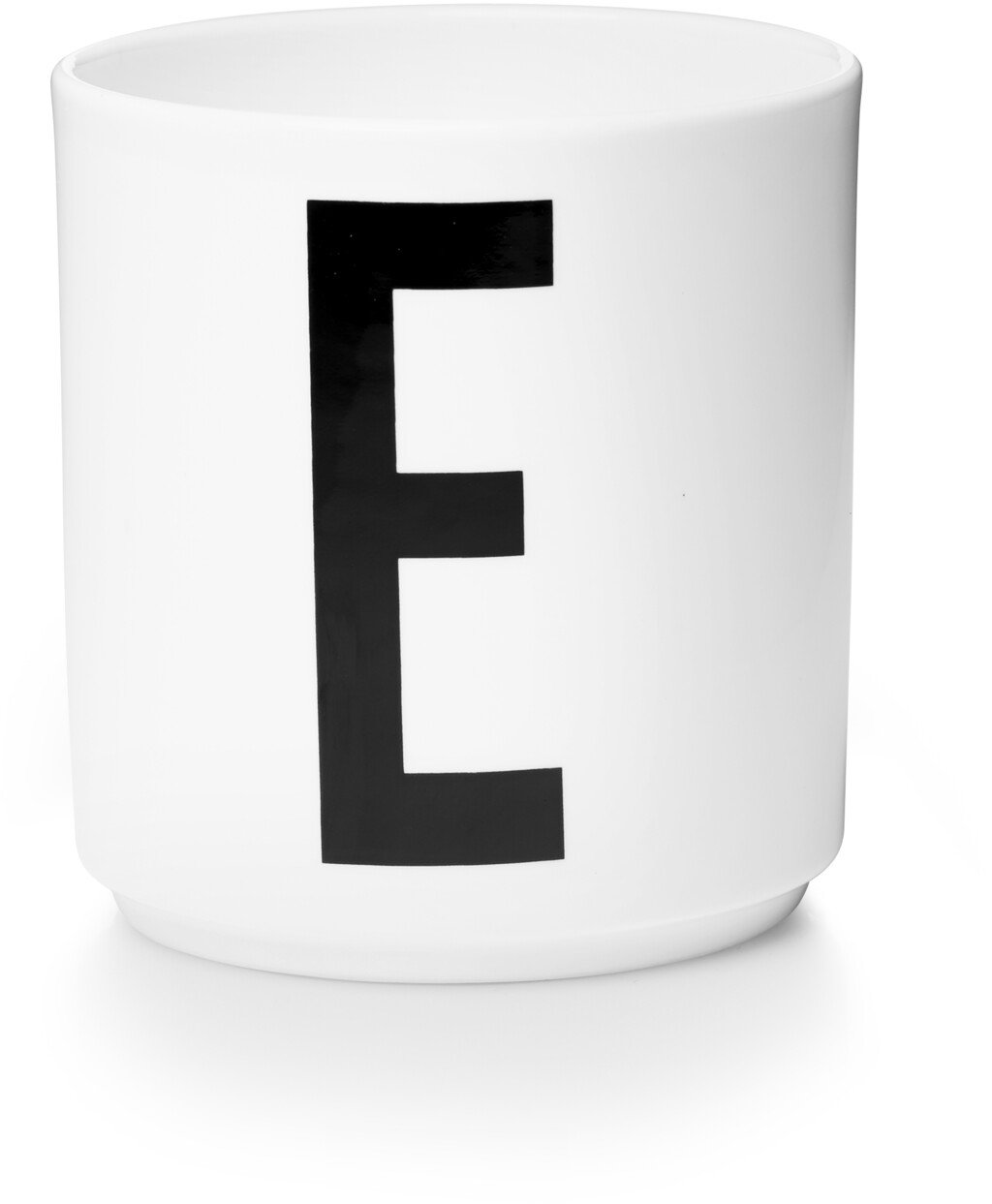 DESIGN LETTERS Personlig Porcelænskop E, Hvid - Kopper uden hank - WWW ...