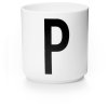 DESIGN LETTERS Personalisierte Porzellantasse P, Wei