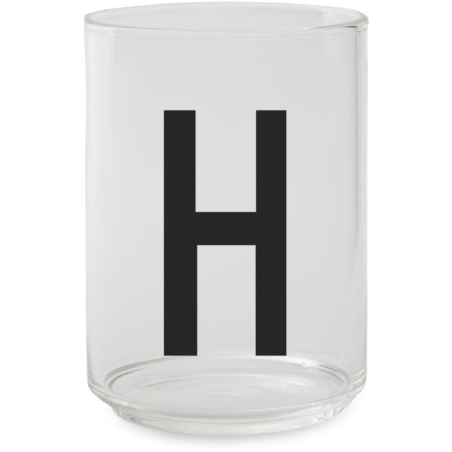 DESIGN LETTERS Personlige Drikkeglas H, Klar