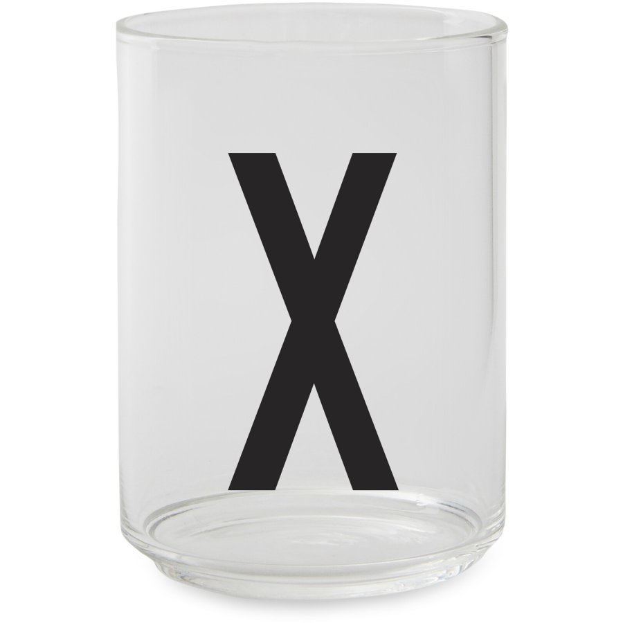 DESIGN LETTERS Personlige Drikkeglas X, Klar