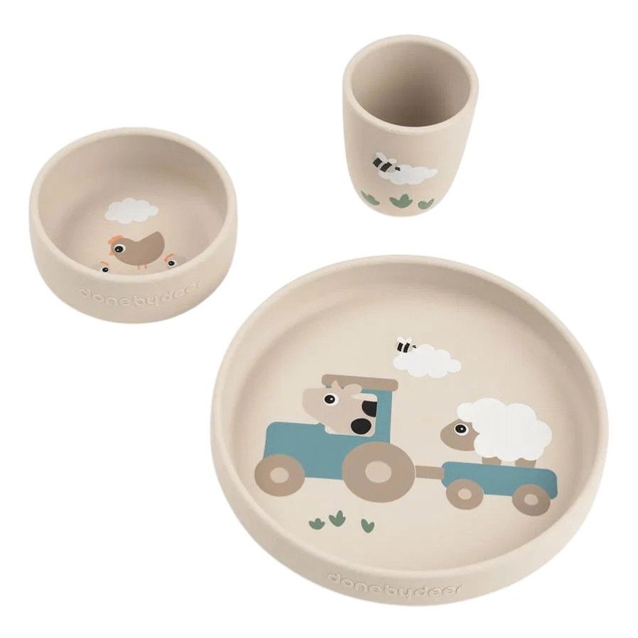 Done by Deer Tiny Farm Stick&Stay Spises�t 3 Dele, Sand