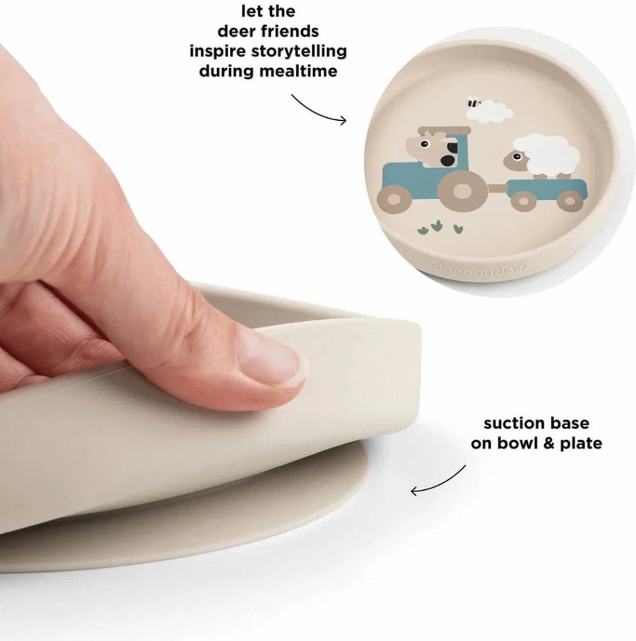 Done by Deer Tiny Farm Stick&Stay Spises�t 3 Dele, Sand