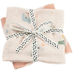 Done by Deer Celebration Stoffbeutel 2er Set 65x65 cm, Pulver