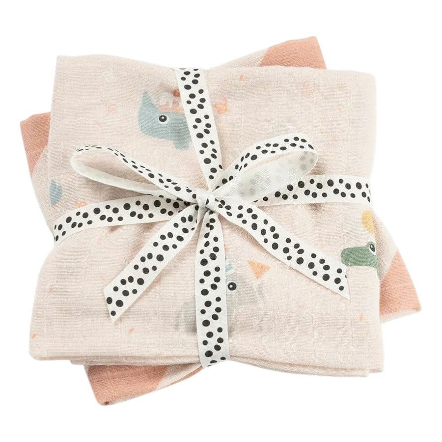 Done by Deer Celebration Stoffbeutel 2er Set 65x65 cm, Pulver