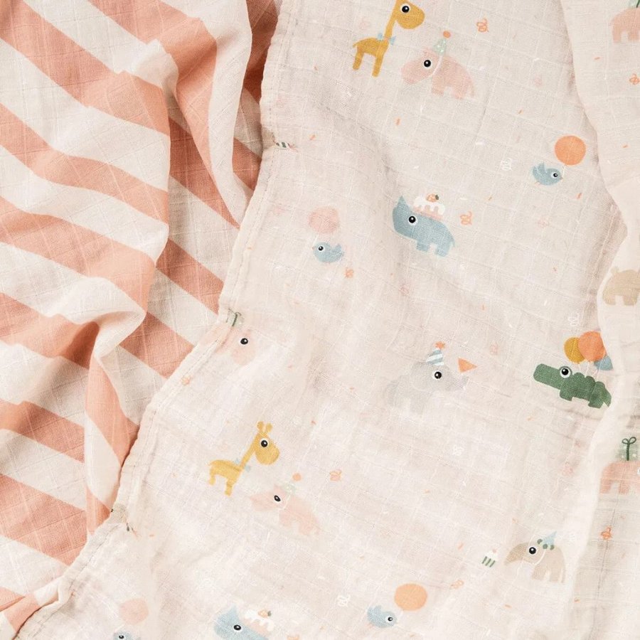 Done by Deer Celebration Stoffbeutel 2er Set 65x65 cm, Pulver