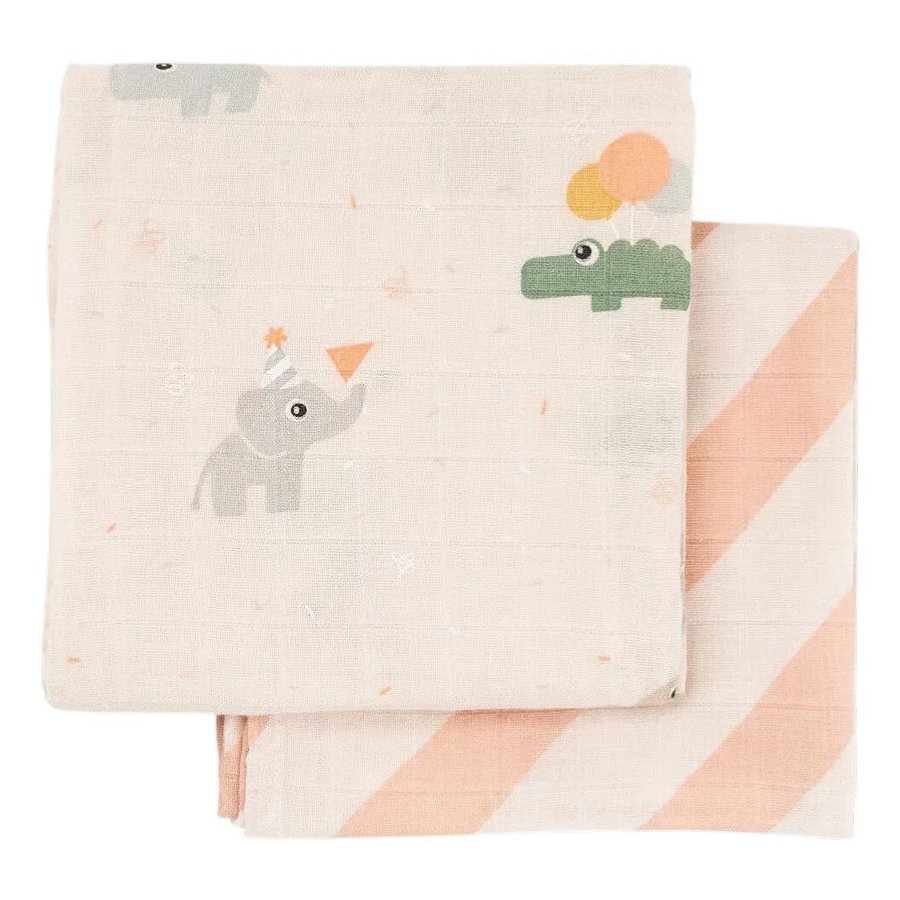 Done by Deer Celebration Stoffbeutel 2er Set 65x65 cm, Pulver