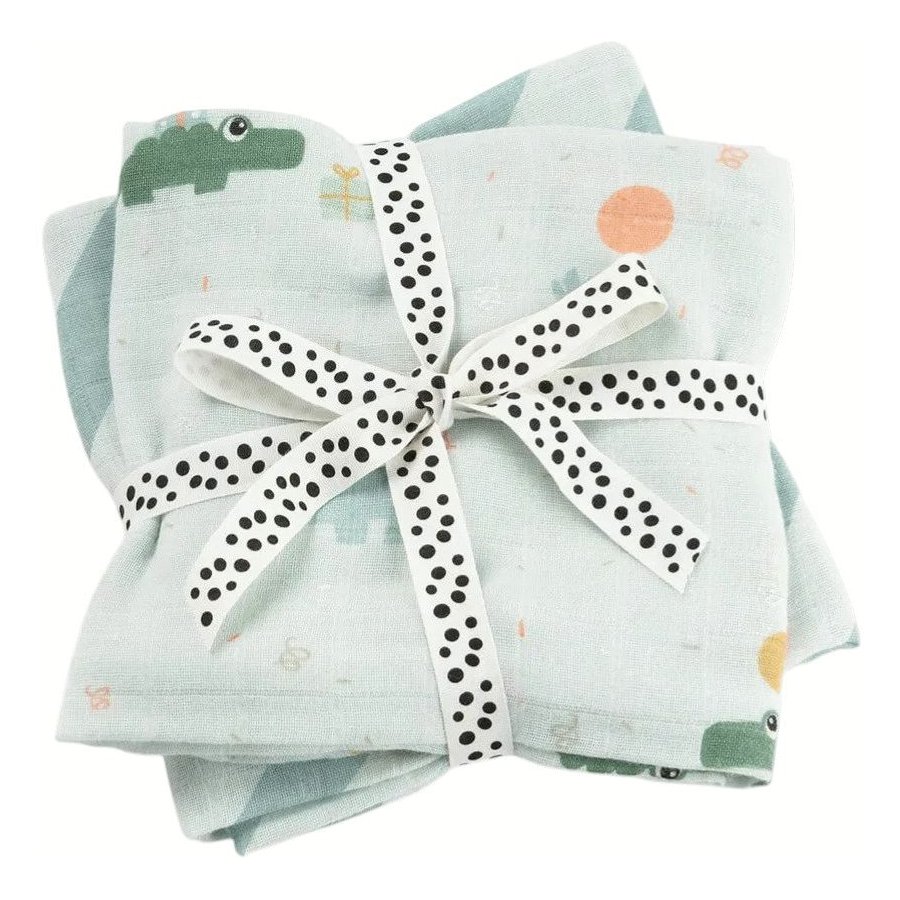 Done by Deer Celebration Stoffwindel 2er Set 65x65 cm, Blau