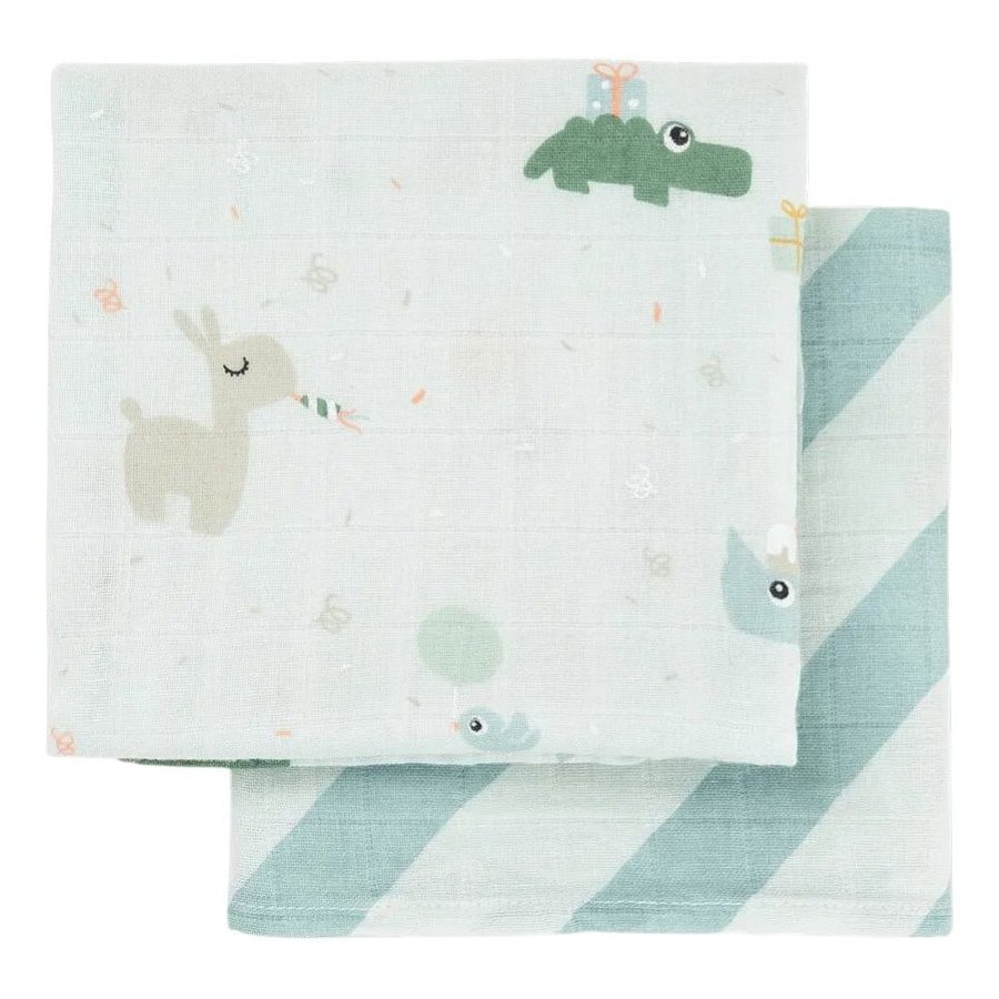 Done by Deer Celebration Stoffwindel 2er Set 65x65 cm, Blau