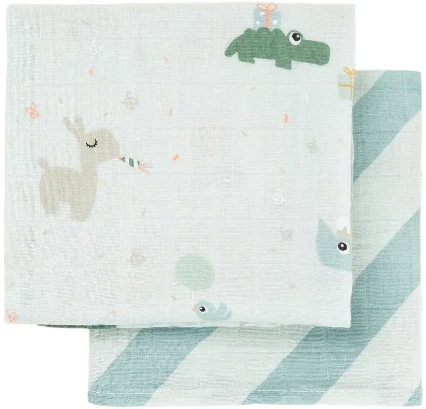 Done by Deer Celebration Stoffwindel 2er Set 65x65 cm, Blau