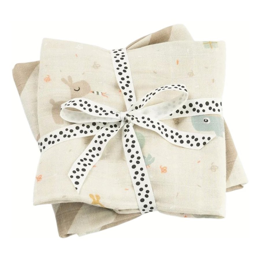 Done by Deer Celebration Stoffwindel 2er Set 65x65 cm, Sand