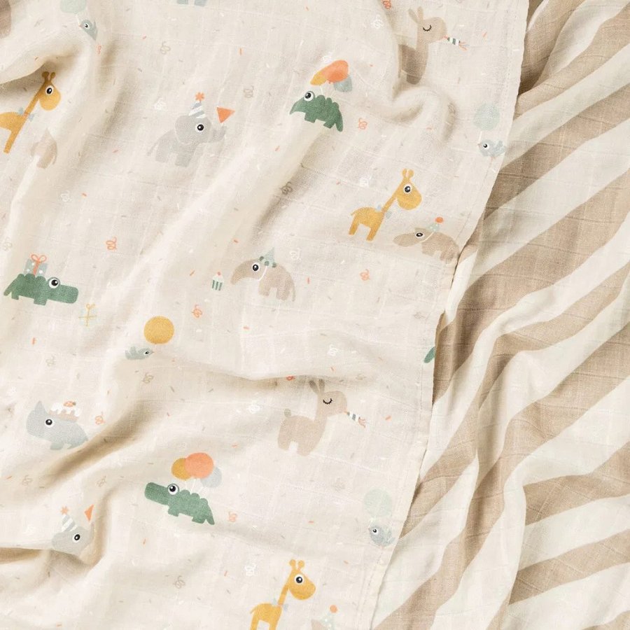 Done by Deer Celebration Stoffwindel 2er Set 65x65 cm, Sand