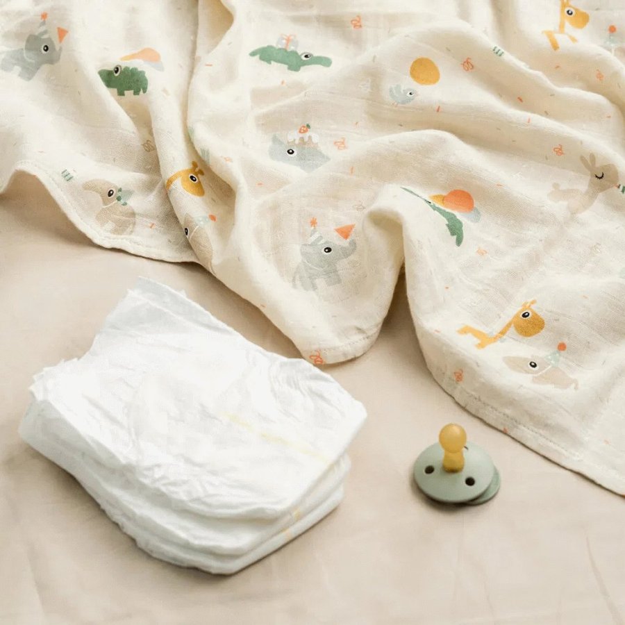 Done by Deer Celebration Stoffwindel 2er Set 65x65 cm, Sand