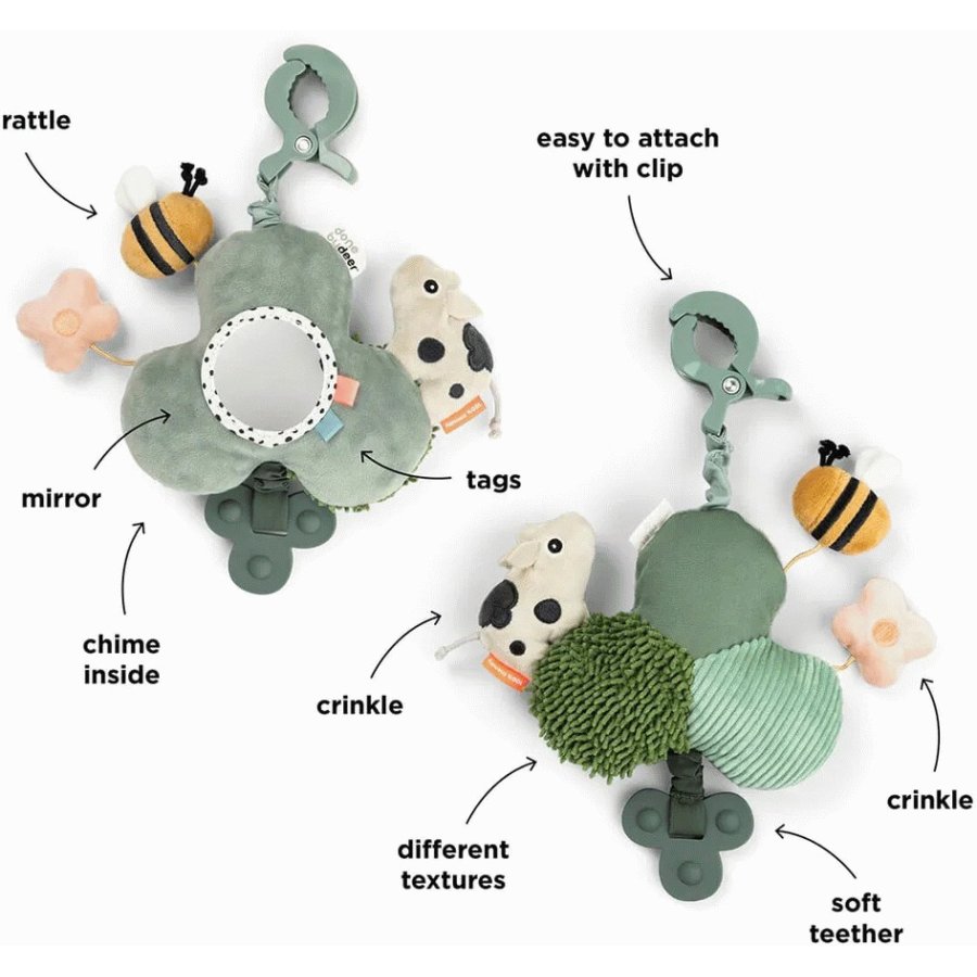 Done by Deer Tiny Farm Aktivitetsspejl 21 cm, Gr�n