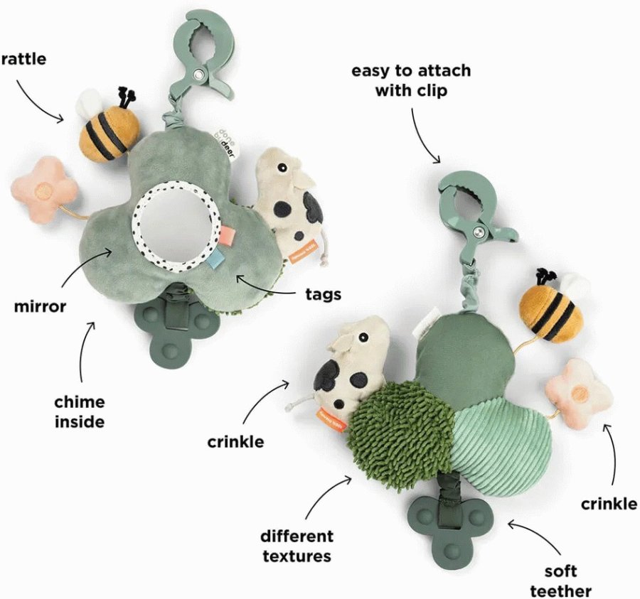 Done by Deer Tiny Farm Aktivitetsspejl 21 cm, Gr�n