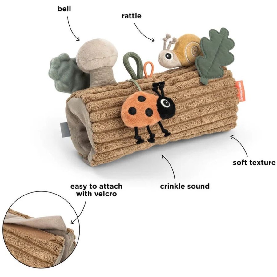 Done by Deer Tiny trails Aktivitetsleget�j til barnevogn 17 cm, Brun
