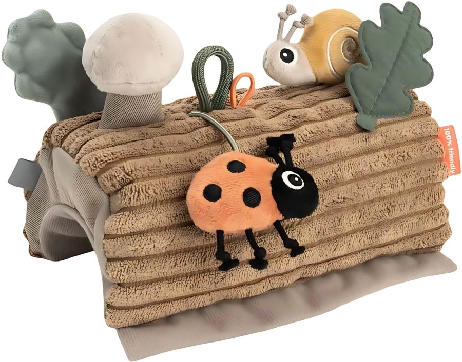 Done by Deer Tiny trails Aktivitetsleget�j til barnevogn 17 cm, Brun