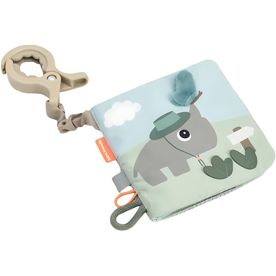Done by Deer Tiny trails Aktivitetsbog 12,5x12,5 cm, Gr�n/Bl�