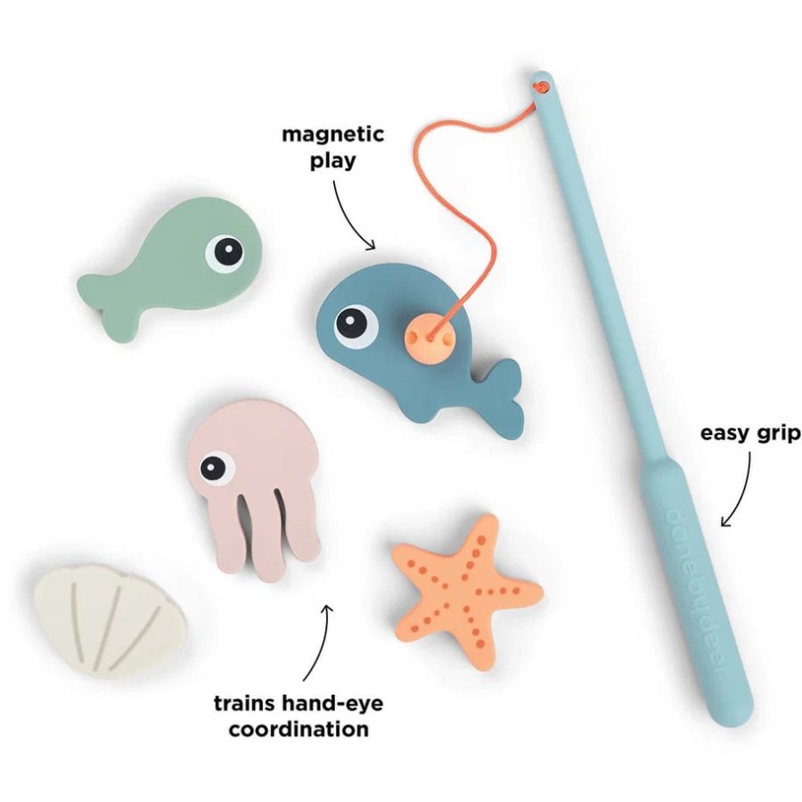 Done by Deer Sea Friends Bade- og Fiskeleget�j 21 cm, Multi