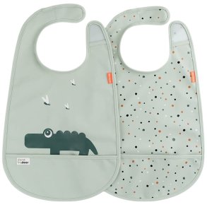 Done by Deer Croco Ltzchen mit Klettverschluss 2er Set, Grn